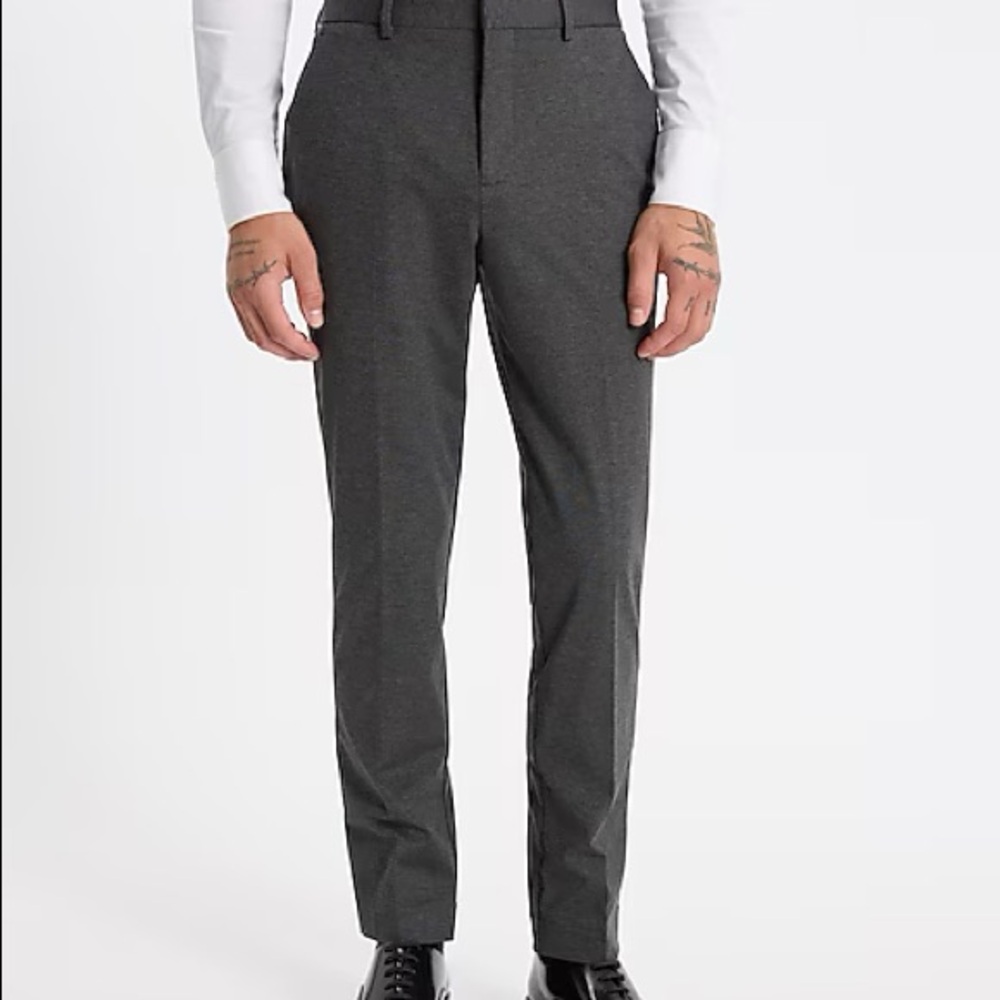 Gray Express Dress Pants. Extra Slim. 33/32